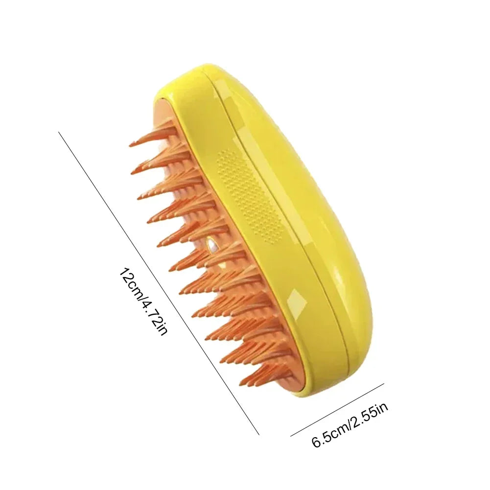 3-in-1 Steamy Pet Brush for Dogs and Cats