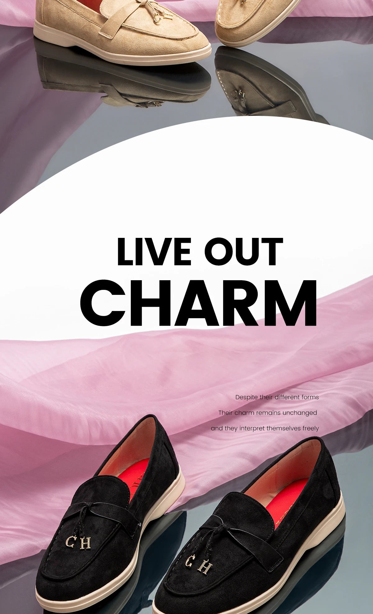 CHCH Women's Flat Shoes Autumn New Anti Velvet Single Shoes Classic Round Head Women's loafers