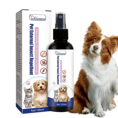 Pet Flea Tick Lice Insect Remover Spray 100ml for Dogs and Cats