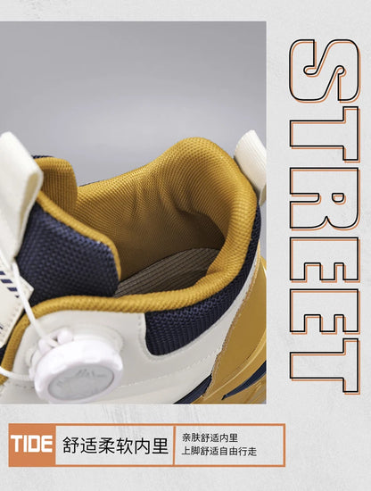 Mens Mesh Breathable Thick Sole Casual Shoes Lace Up