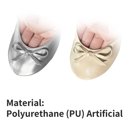 Foldable Women Ballet Flats Roll-Up Slippers With Bag For Travel