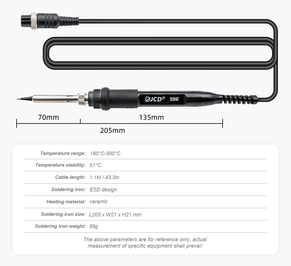 JCD 8898 750W Soldering Station 2 in 1 LCD Digital display Rework Welding Station Kit Soldering Iron Hot Air Repair Solder tools