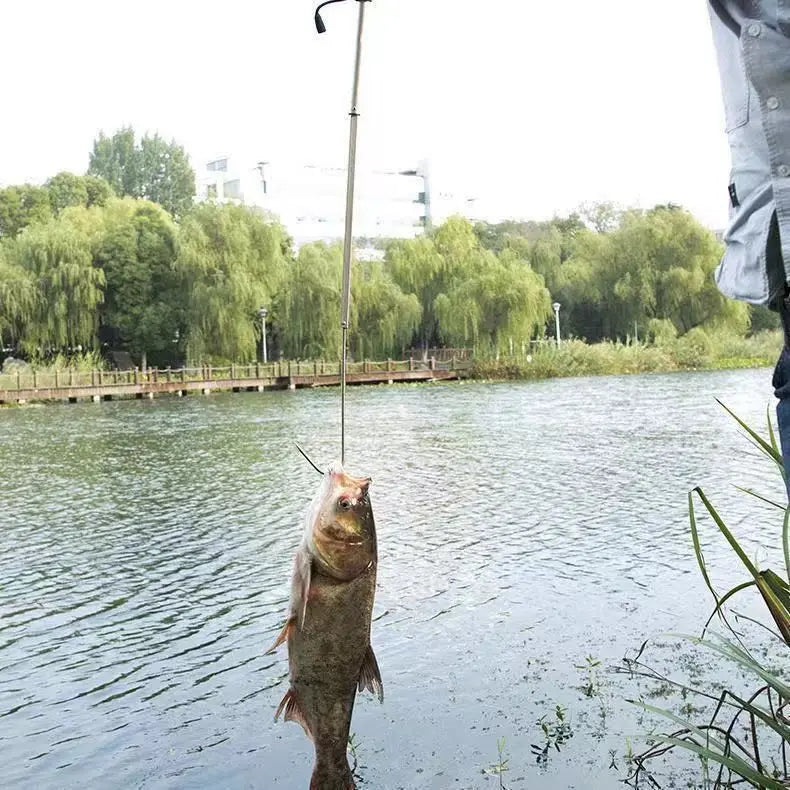 Telescopic Fish Gaff Hook,About 28-60cm Stainless Steel Ice Sea Fishing Spear Hook Portable Retractable Fishing Tackle equipment