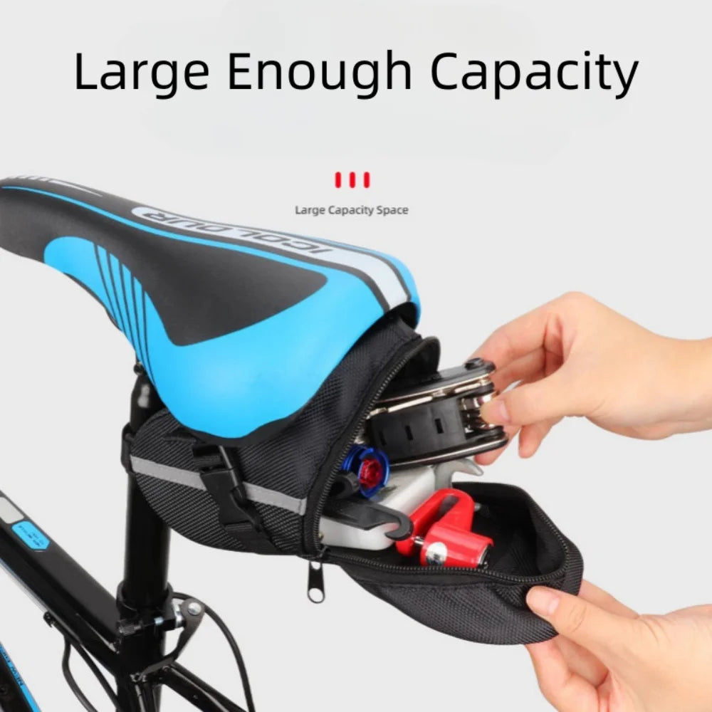 DOMEN Bicycle WaterProof Saddle Bag Bicycle  Reflective Tail Bag MTB Bike Universal Rear Bag Outdoor Bicycle Accessories