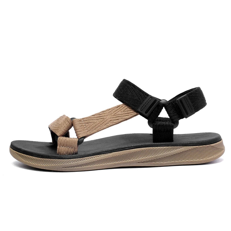 Men's Sandals Arch Support, Antiskid, Open Toe, Fabric Upper, Rubber Outsole