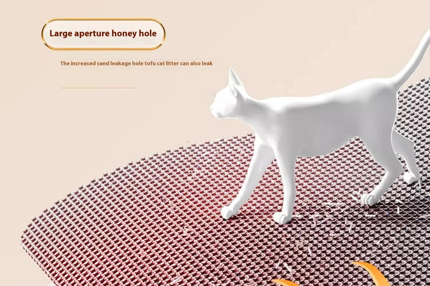 Extra Large Waterproof Cat Litter Mat – Non-Slip, Washable