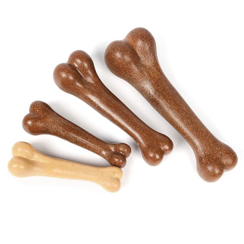 Natural Dog Bone Chew Toy – Non-Toxic, Nearly Indestructible Puppy Toy for Small, Medium & Large Dogs