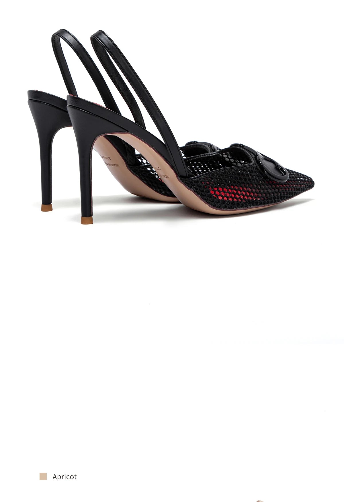 Women's Breathable Mesh High Heel Pumps Black 9 cm Heel