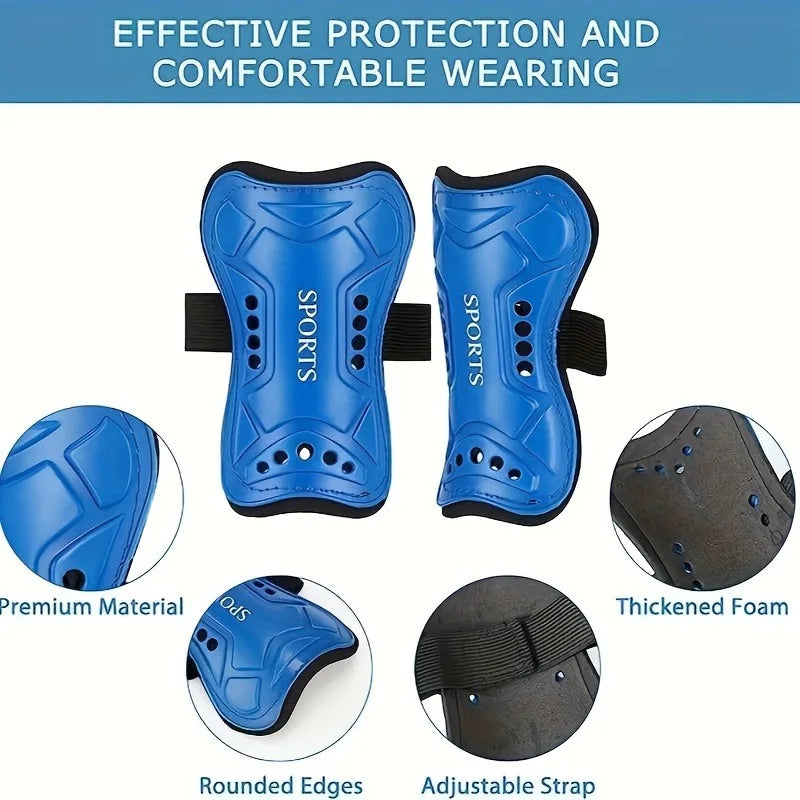1Pair Soccer Training Crashproof Calf Protectior Leg Sleeves Children Teens Football Protege Tibia Safety Shin Guards