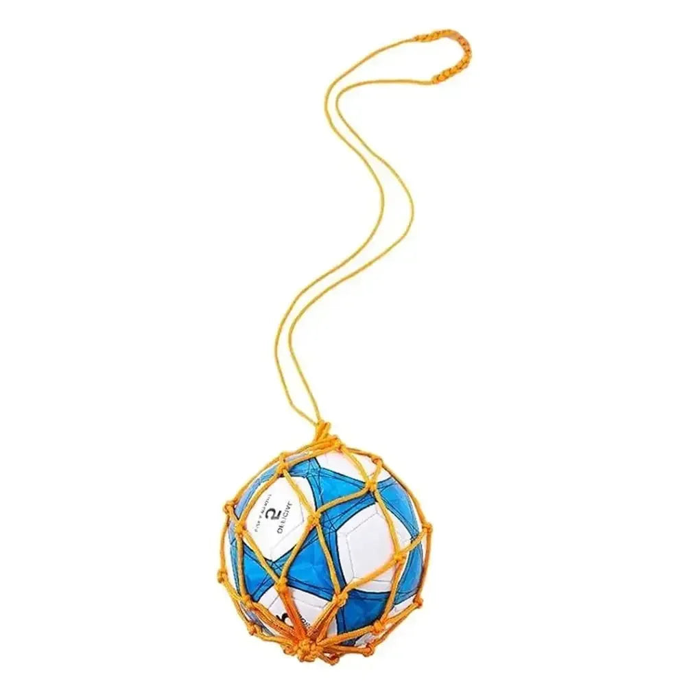 Youth Football Self Trainer Kick Net Pocket Professional Outdoor Sport Nylon Net Soccer Ball Carry Bag Solid Mesh Basketball Bag