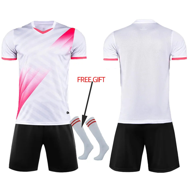 Adult Kids Football Jersey Men Customize Soccer Uniforms Sports Clothes Women Futsal Sportswear Child Training Tracksuit Outfit
