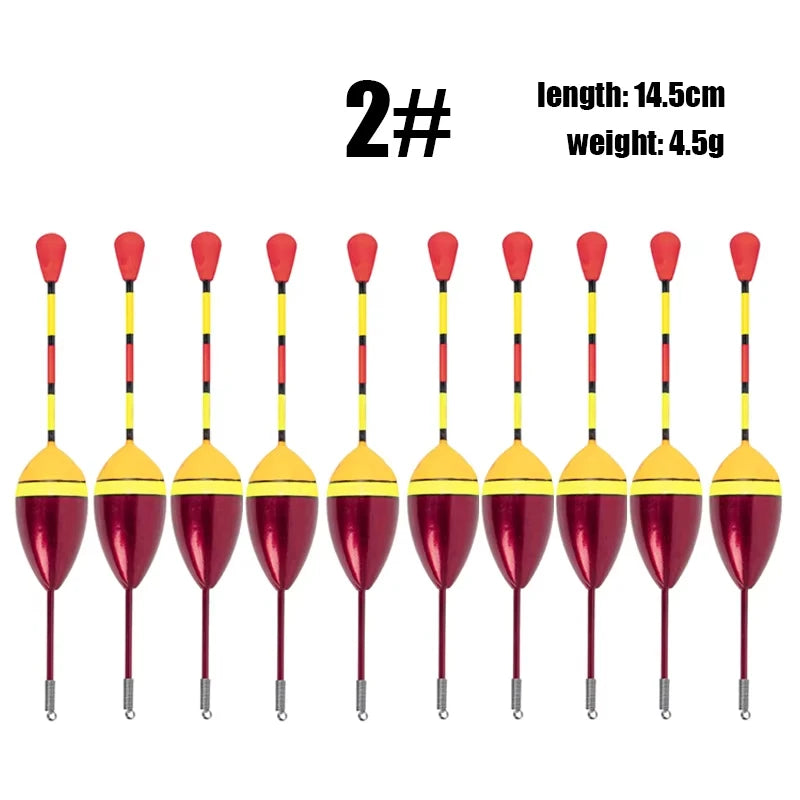 Fishing Floats Set 10 Pieces Plastic Float Buoy Bobber