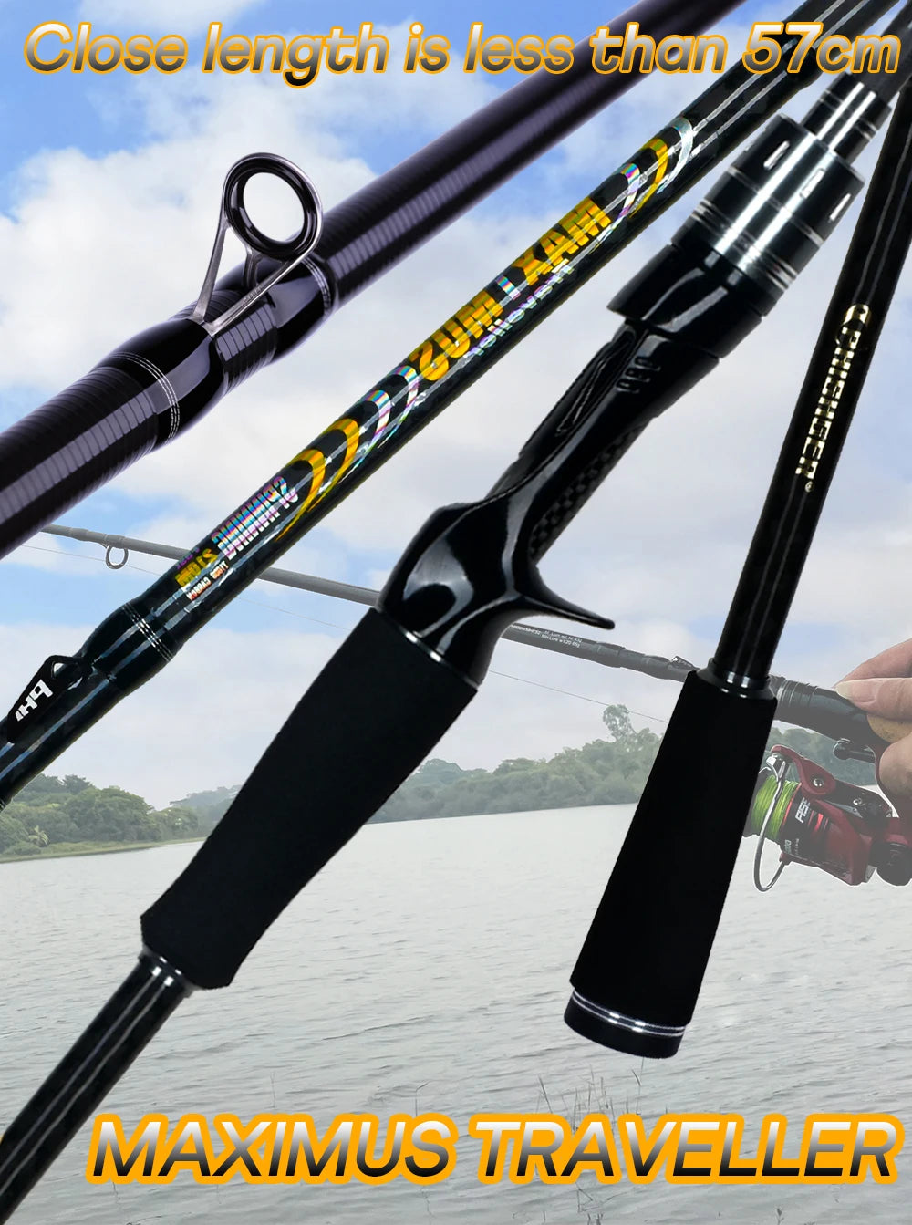 MAXIMUS Lure Fishing Rod 1.8m 2.1m 2.4m 2.7m 3.0m 30T Carbon Spinning Baitcasting FUJI Guide Travel Casting 3-35g L/M/MH BIUTIFU