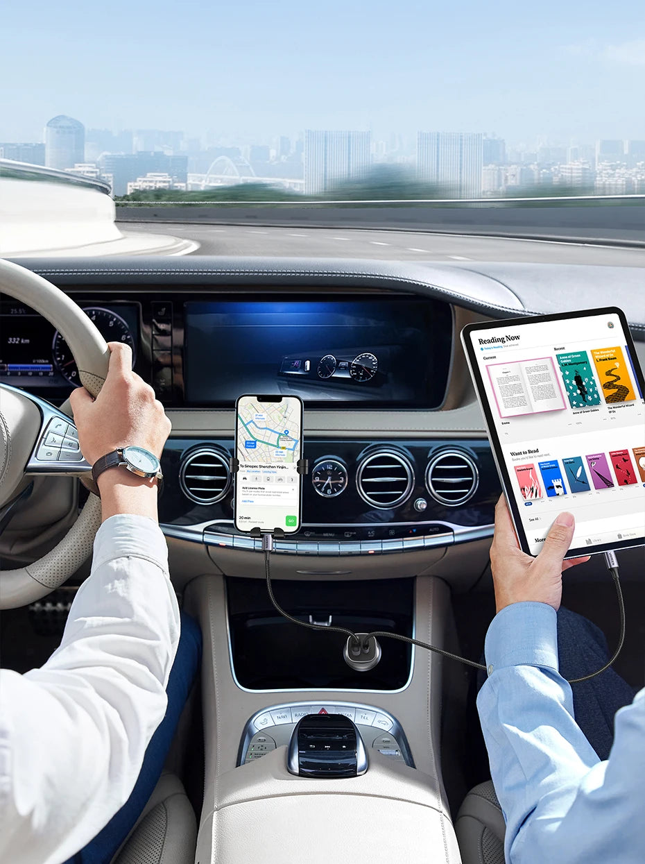 UGREEN Car Charger Type C Fast USB Charger for iPhone 17 16 15 Xiaomi Car Charging Quick 4.0 3.0 Charge Mobile Phone PD Charger