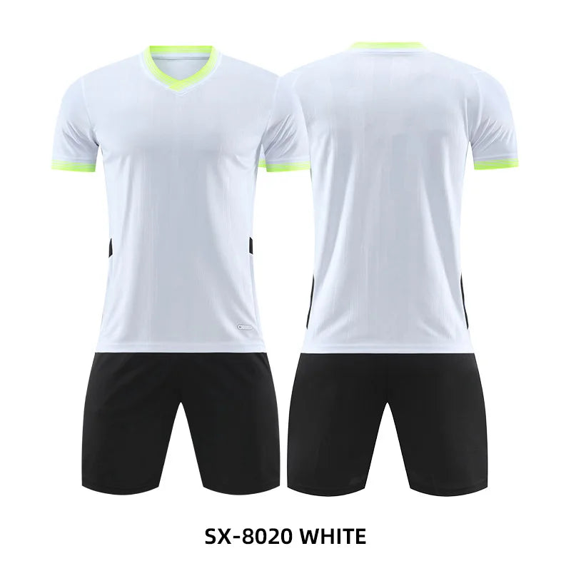 Adult Kids Personalize Football Jerseys Soccer Uniform MAN Women Team Training Quick-Drying Sportswear  Futsal Tracksuit Outfit