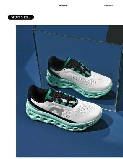 Men's Sports Shoes Breathable Polyester Upper PU Running Shoes Rubber Outsole