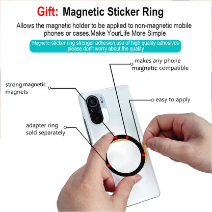 Universal Magnetic Phone Holder Stand With Silicone Grip