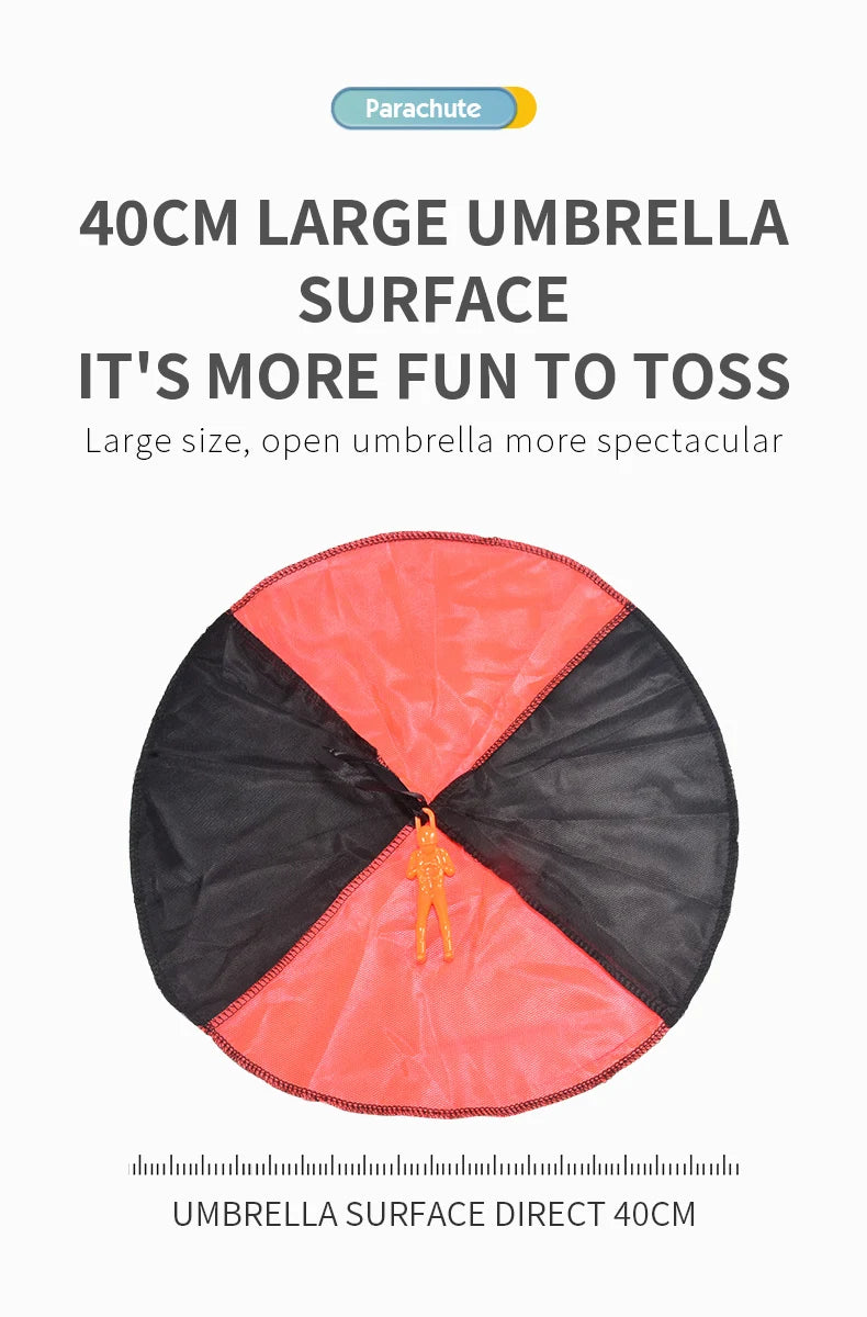 6/12PCS Parachute Toy Tangle Free Outdoor Flying Parachute Hand Throw Flying Toys for Spring Children's Day Kids Party Favors