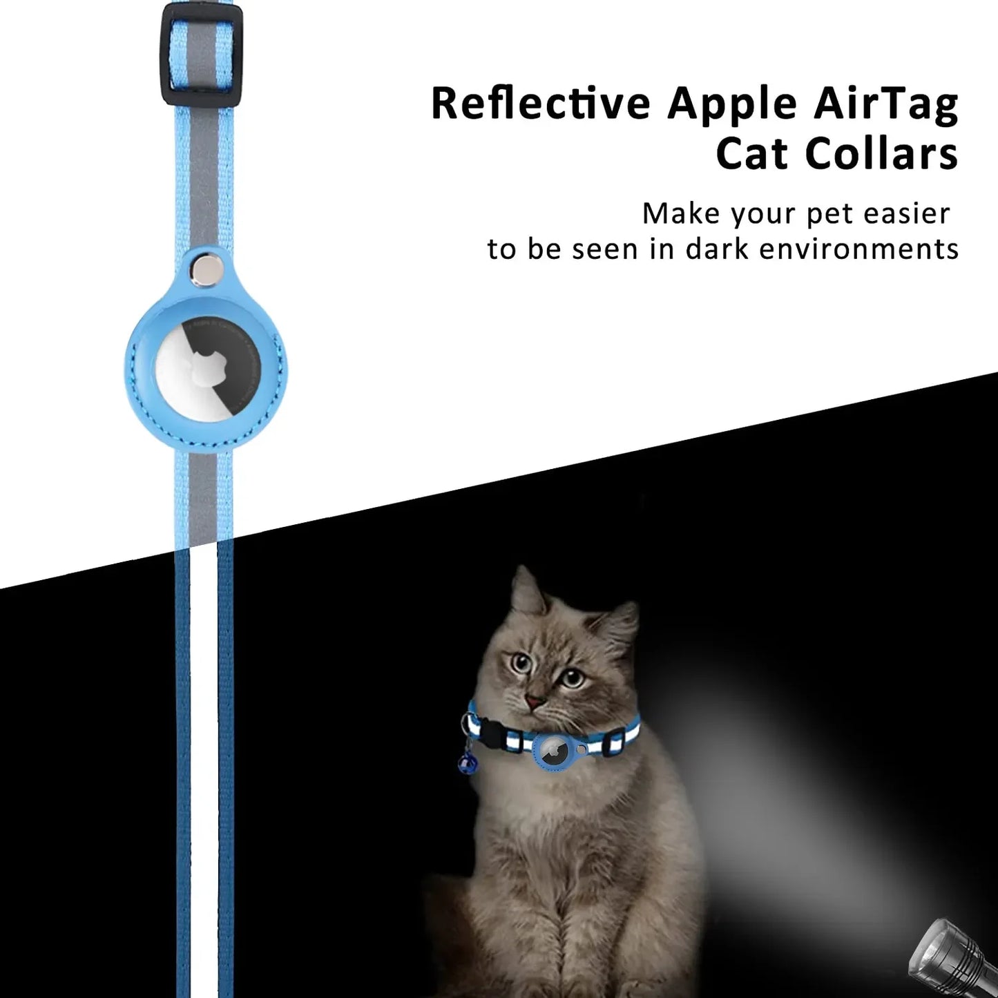 Cat GPS Tracker Collar Waterproof Anti-Lost Pet Tracker Bluetooth Locator for Pet Lightweight Smart Collar for Safe Pet Tracking