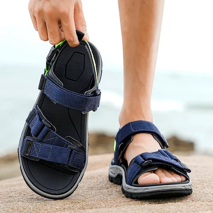 Men's Summer Polyester Sandals Lightweight Casual Beach Shoes
