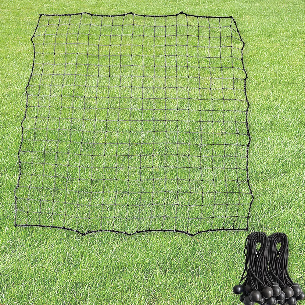 Portable Soccer Rebounder Net Soccer Training Equipment Football Rebound Target Net with 20 Elastic Rope Soccer Bounce Goal Mesh