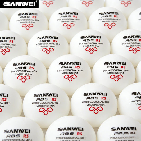 Original SANWEI ABS New Material 40+ Table Tennis Balls 50/100PCS Professional Ping Pong Balls For Training Table Tennis Balls