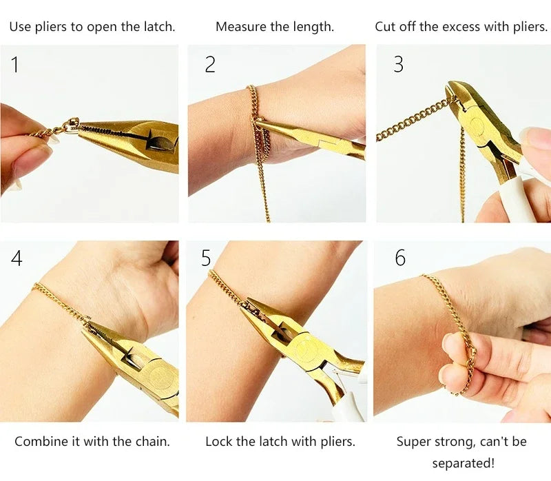 2025 New Permanent Eternal Bracelet Couple Jewelry Do it Yourself Fashion Bracelet Kit Valentine's Gift for Lover.