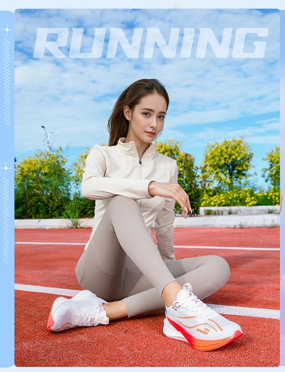 Marathon Running Shoes Unisex With Carbon Board Ultra Light Shock Absorption