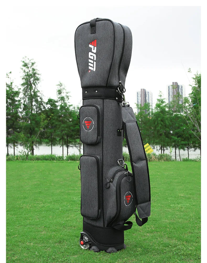 PGM Golf Bag with Wheels Ultra-light Sport Standard Golf Bags Large Capacity Golf Aviation Ball Storage Multifunctional QB069