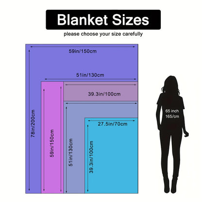 Christmas Throw Blanket, Polyester Flannel, 70x100cm or 100x130cm