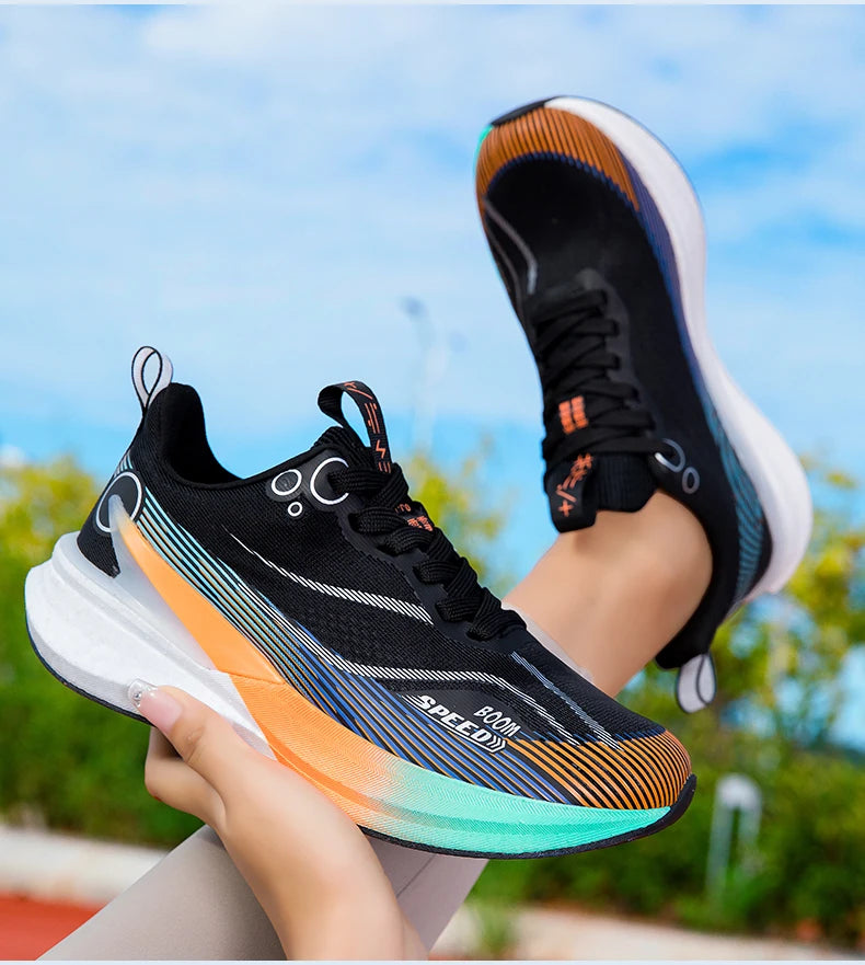 2025 Men's And Women's Professional Carbon Board Marathon Running Shoes Shock Absorption Ultra-light Stable Support Sports Shoes