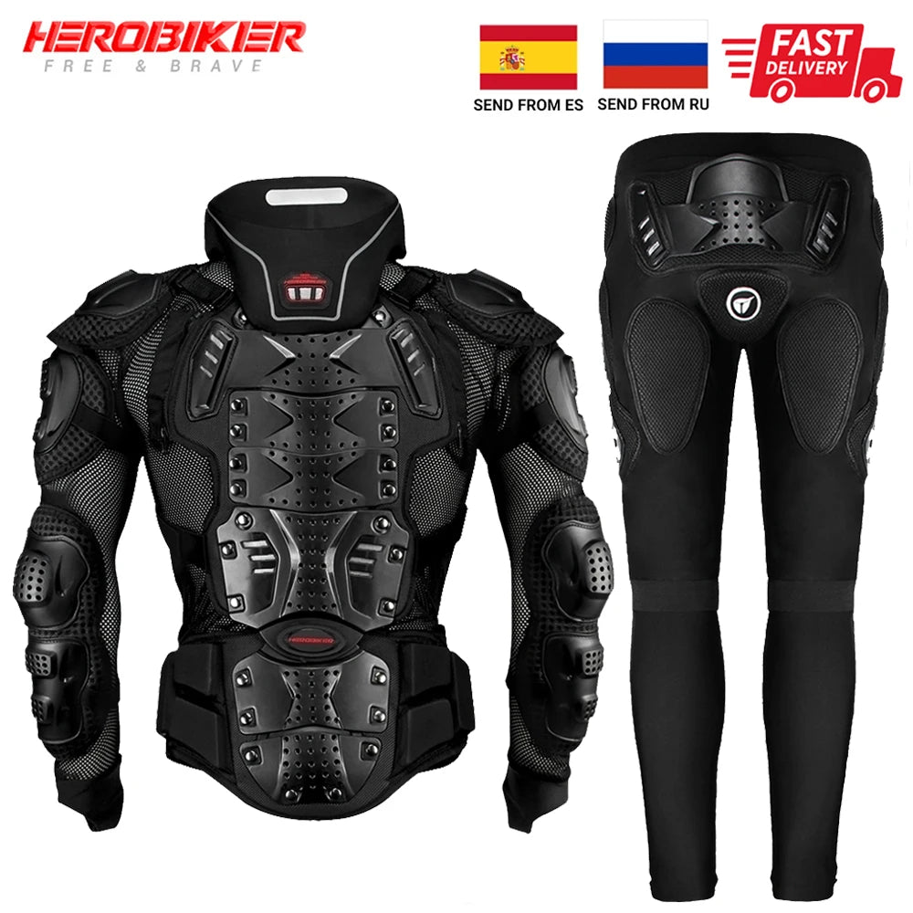 HEROBIKER Motorcycle Jacket Men Motorcycle Armor Moto Body Armor Motocross Riding Jacket Racing Motorbike Body Protection S-5XL