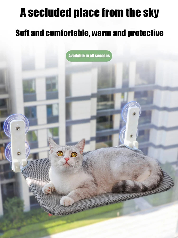 Comfortable Folding Cat Lounge Bed for Windows