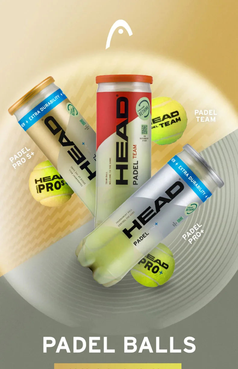 HEAD Controlled Padel BallsPaddle Paddle Tennis Tournament Training Ball 1 Can = 3 Balls
