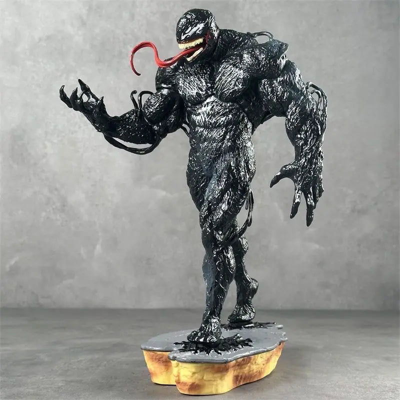 2024 Latest Venom Solid PVC Lying Position Venom Villain Alliance Spider Man Anime Handmade Model Decoration Doll