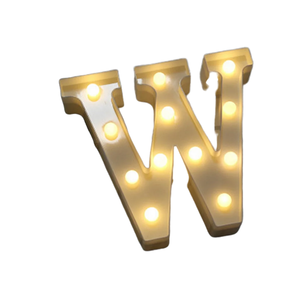 LED Letter and Number Light Set PVC Warm White Decor