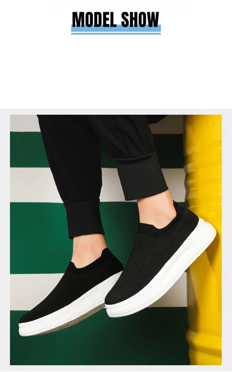 Mesh Breathable Walking Shoes Cotton Casual Sneakers