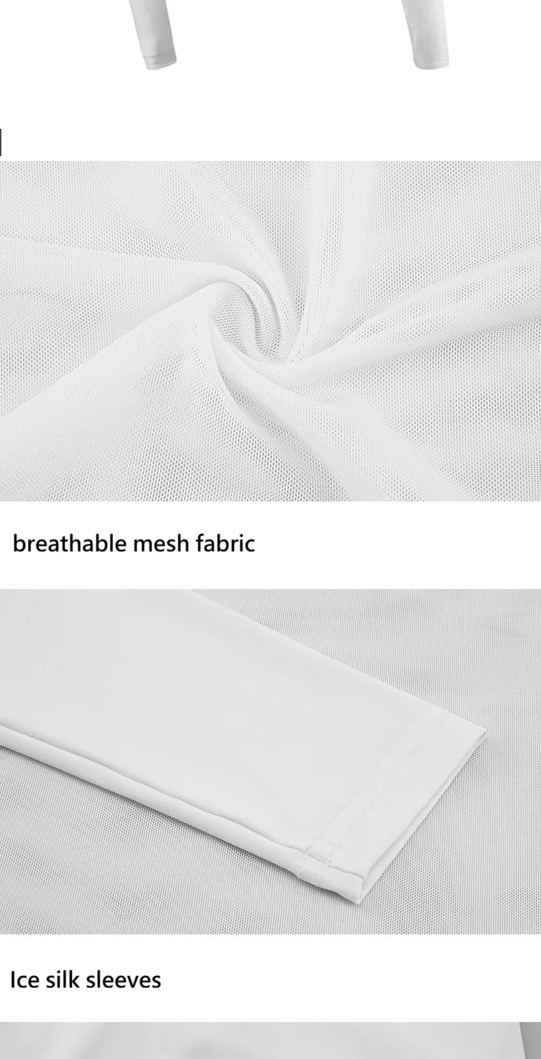 PGM Golf Women's Underwear Ice Silk Cooling Long Sleeve Bottom Shirts Sunscreen Breathable Golf Crop Tops Skin Friendly