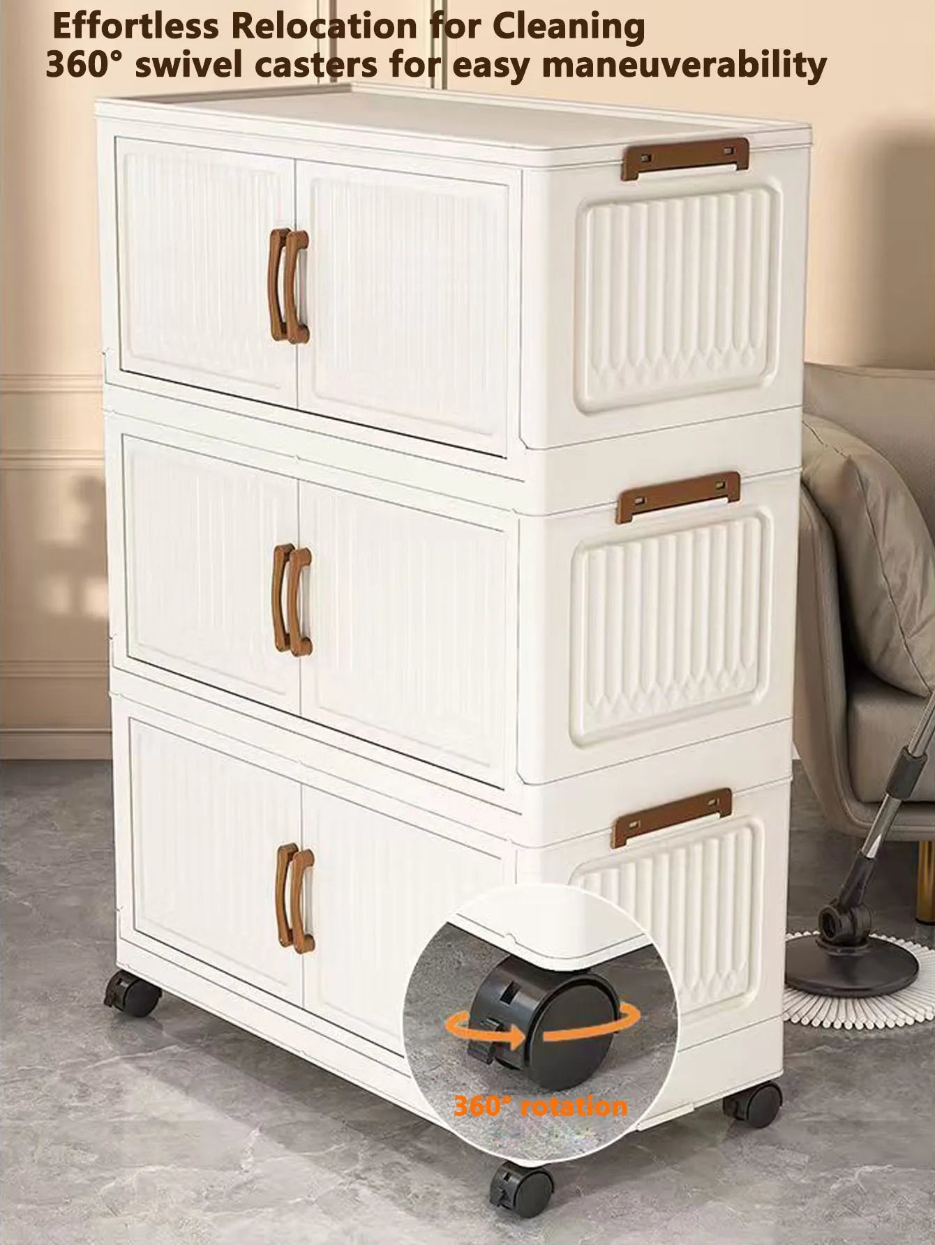 Storage Box, Household Foldable Cabinet, Storage Cabinet for Clothes, Toys, Snacks, Extra-Large Capacity Storage Cabinet, Organizing Box