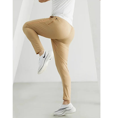 Men's Running Pants Polyester Quick Dry Breathable Thin Joggers