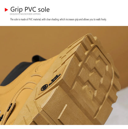 Leather High-Top Outdoor Boots For Men Ankle Hiking