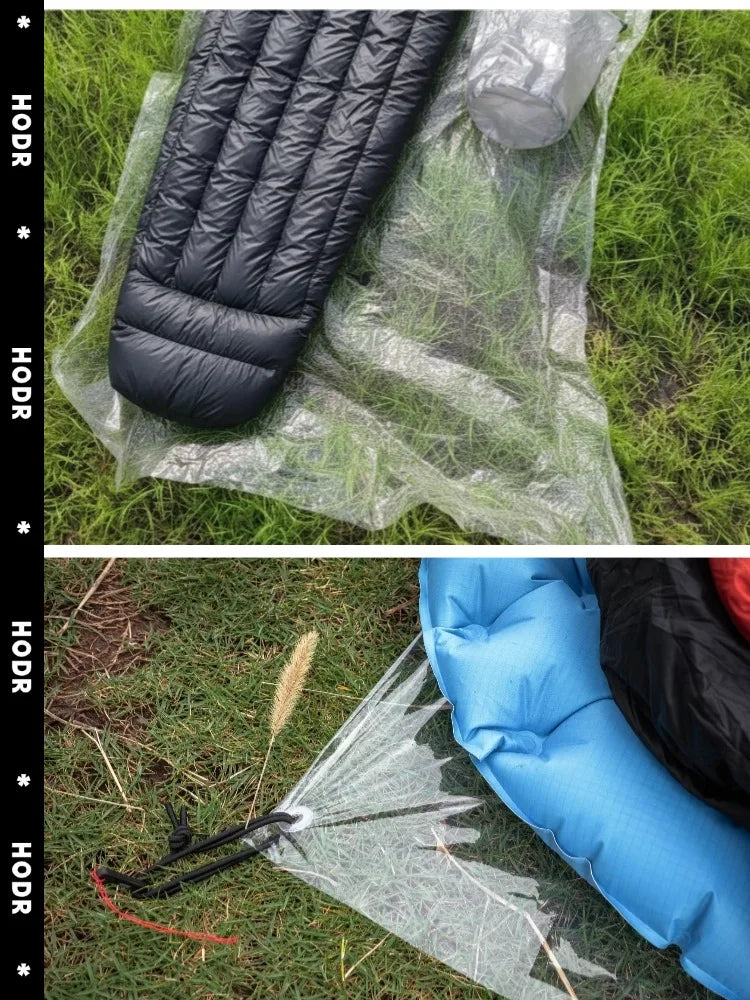 Ultralight Polycro Footprint 69g — Waterproof Tent Groundsheet Tarp Mat, Compact Portable Camping Gear, Hiking Shelter Accessory