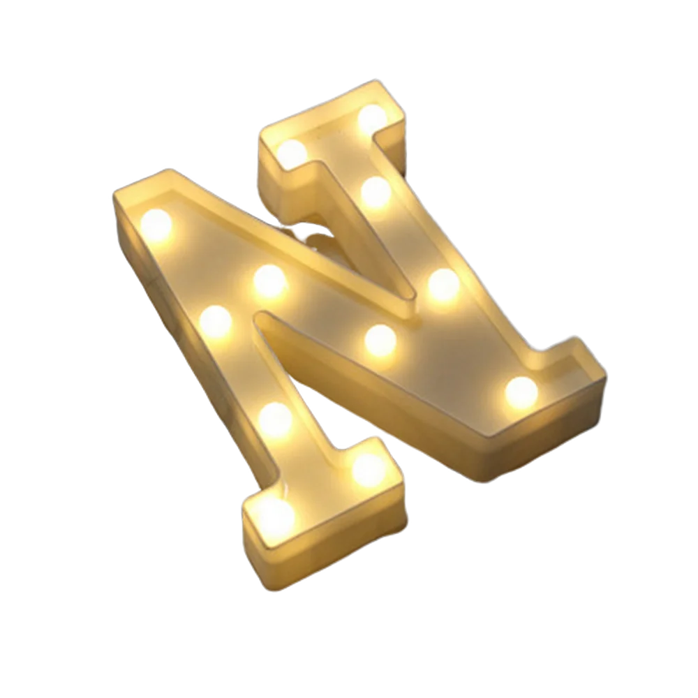 LED Letter and Number Light Set PVC Warm White Decor