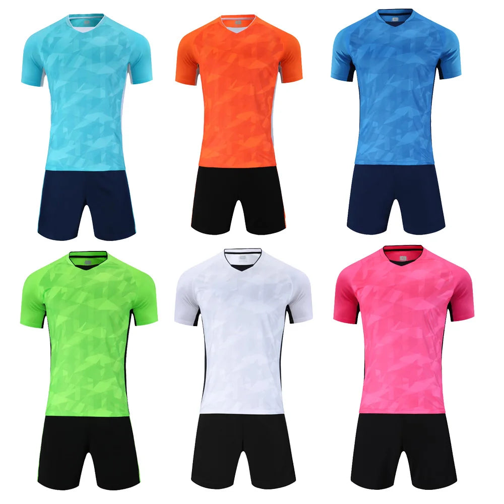 Adult Kid Football Jersey Men Customize Soccer Uniform Sports Shirt Women Futsal Sportswear Child Team Training Tracksuit Outfit