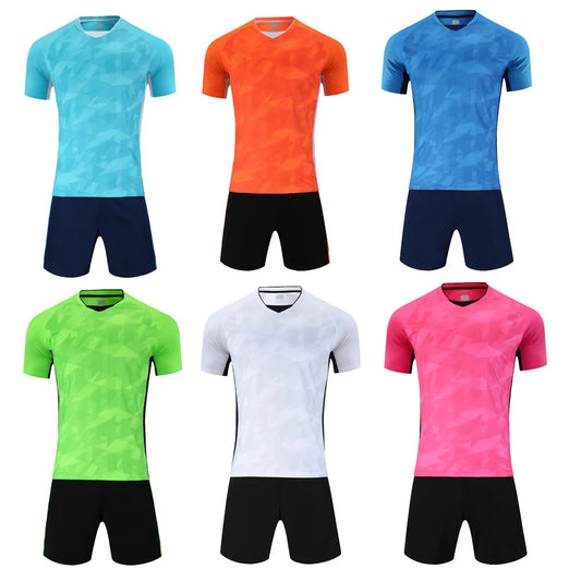 Adult Kid Football Jersey Men Customize Soccer Uniform Sports Shirt Women Futsal Sportswear Child Team Training Tracksuit Outfit