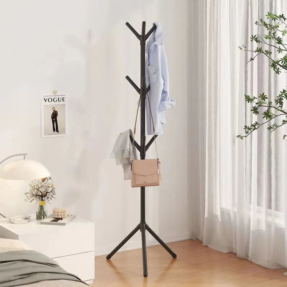 Vertical Coat & Hat Stand – Bedroom Storage Rack