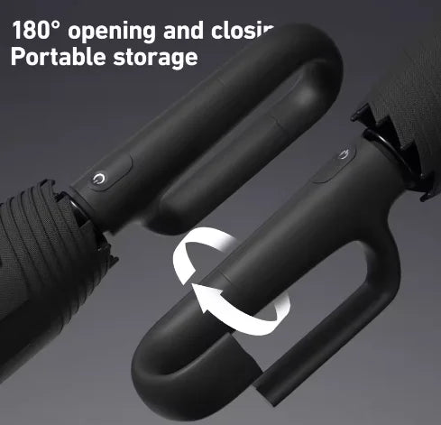 20Bones 105cm Large Reinforced Wind-resistant Rain-resistant Dual-purpose UV-resistant Fully Automatic Ring-buckle Umbrella