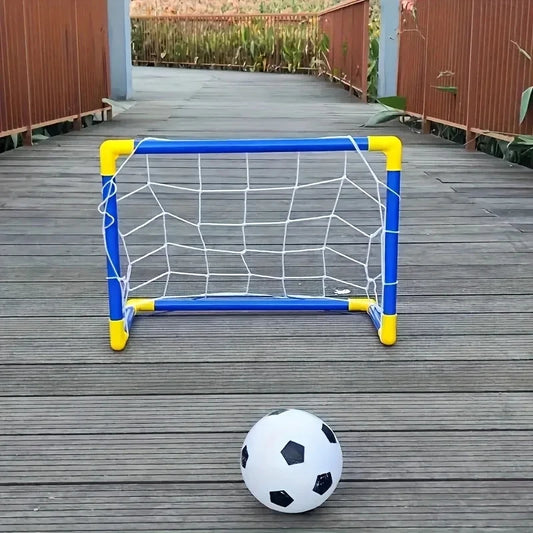 Portable Micro Soccer Goal Set (Net, Pump, Ball Included) | Lightweight Indoor/Outdoor Gear for Park & Beach Training