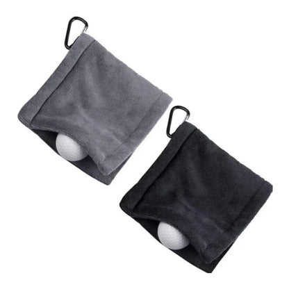 Golf Ball Cleaning Towel Microfiber Scrub For Ball And Club
