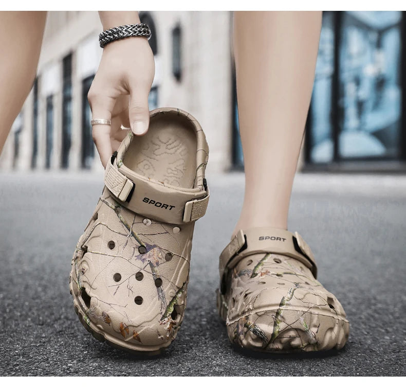 Men Slippers Summer Sandals EVA Platform Garden Shoes Unisex Flat Shoes Women Bedroom Slides High Quality Lightweight Beach